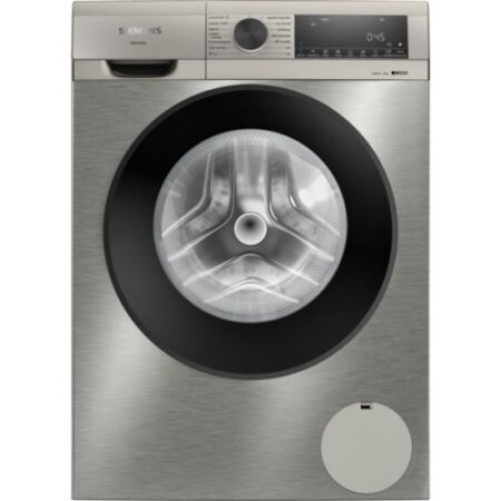 Siemens iQ500 WG44G2ZXES lave-linge Chargement frontal 9 kg 1400 tr/min A Noir, Acier inoxydable